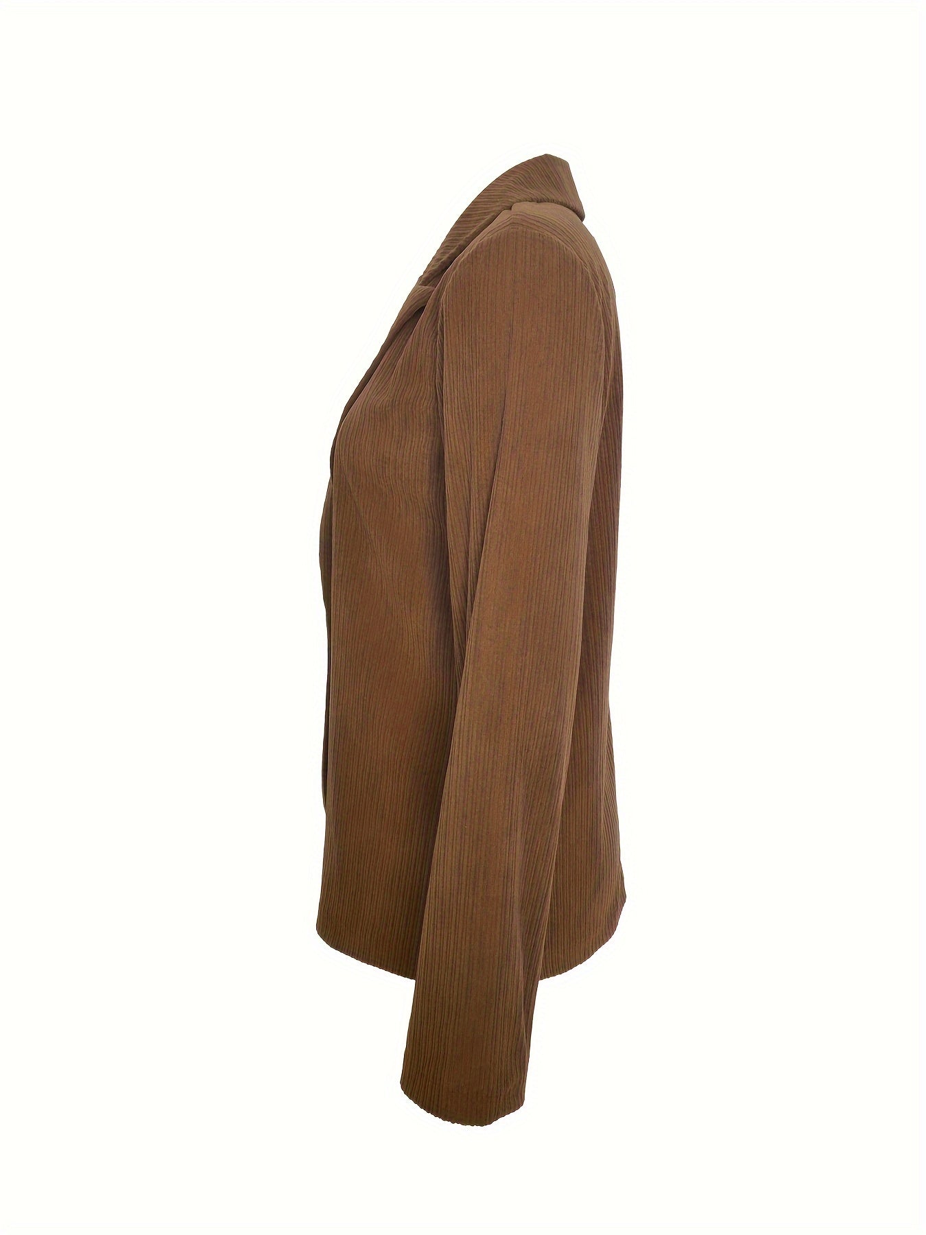 Blazer Feminino Gola Lapela – Manga Longa, Versátil para Todas Estações