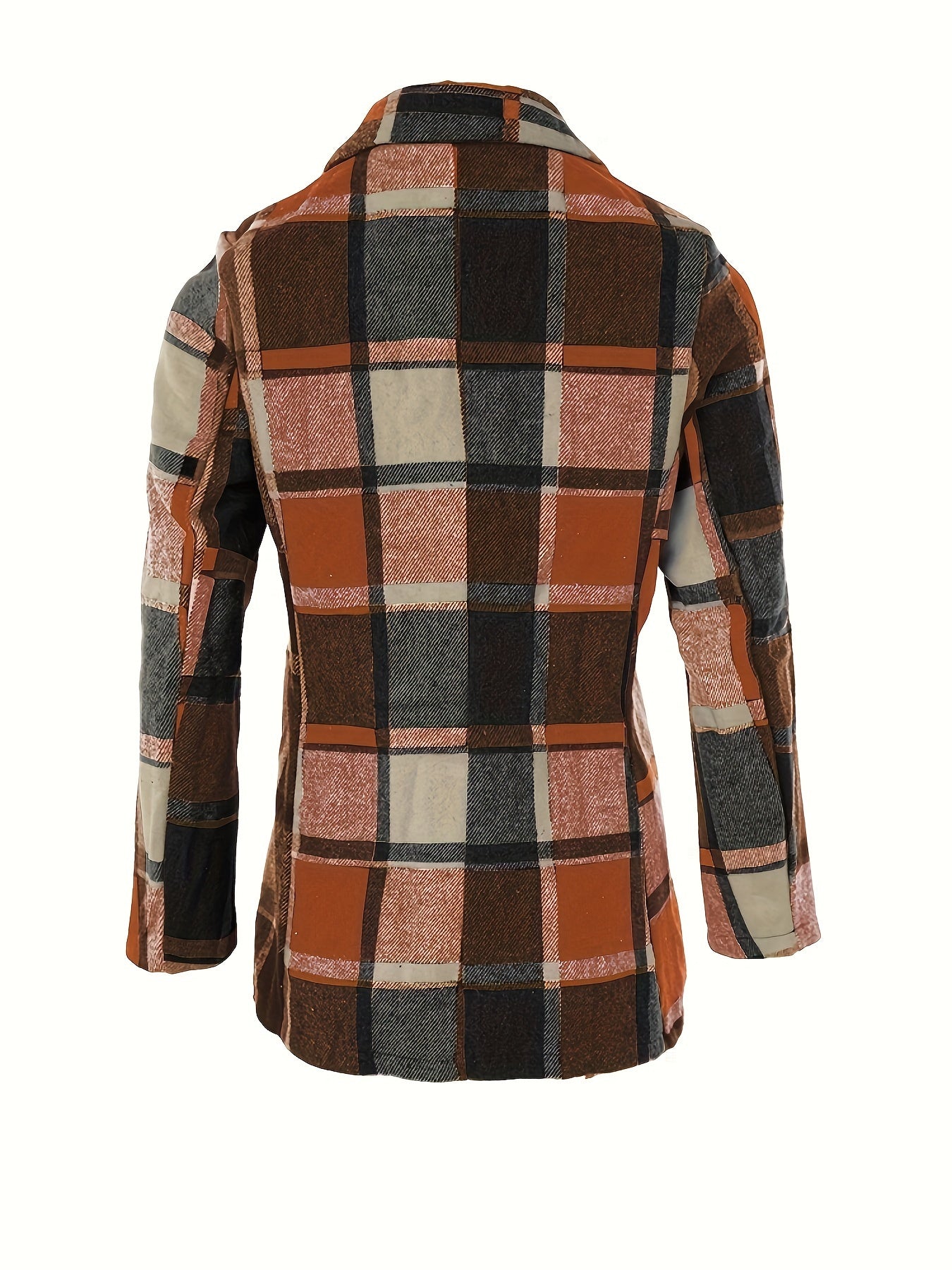 Blazer Xadrez Winter Chic – Elegância Atemporal